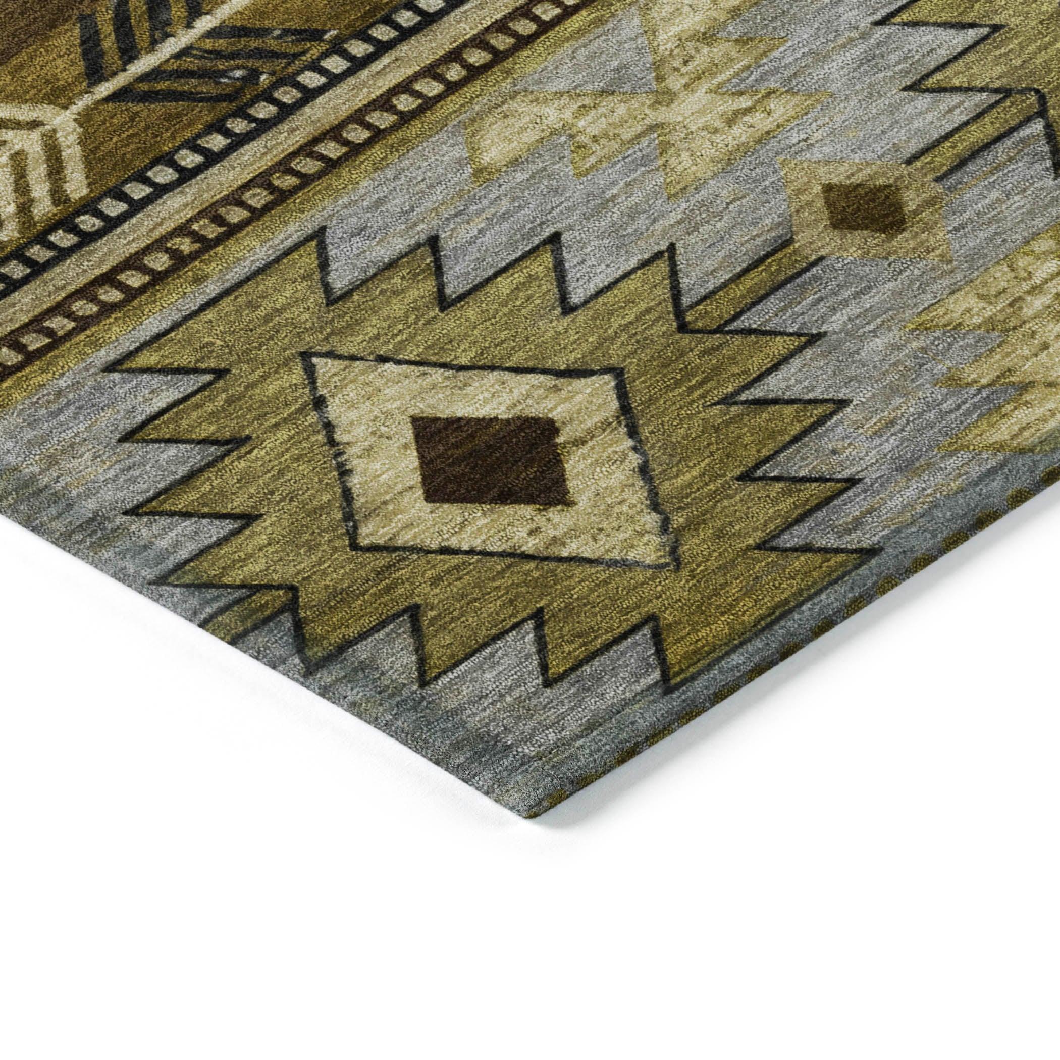 Addison Rugs Jaelas Brown Washable Indoor-Outdoor Rug