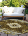Addison Rugs Jaelas Brown Washable Indoor-Outdoor Rug
