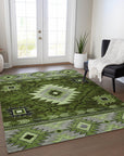 Addison Rugs Jaelas Green Washable Indoor-Outdoor Rug