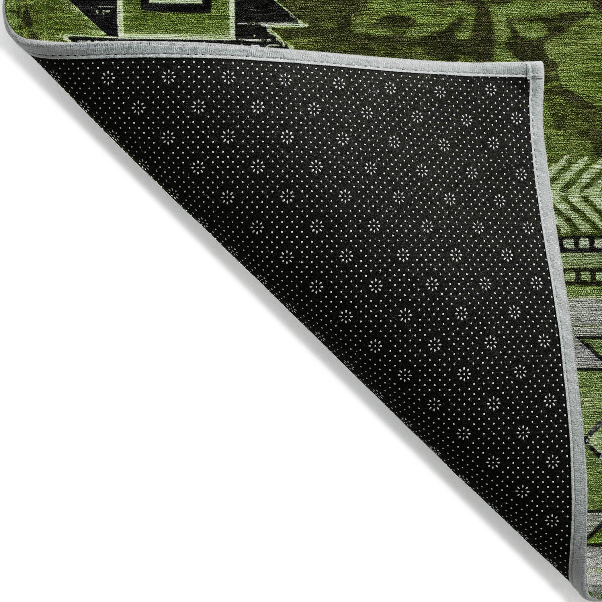 Addison Rugs Jaelas Green Washable Indoor-Outdoor Rug