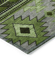 Addison Rugs Jaelas Green Washable Indoor-Outdoor Rug