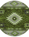 Addison Rugs Jaelas Green Washable Indoor-Outdoor Rug