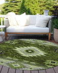 Addison Rugs Jaelas Green Washable Indoor-Outdoor Rug