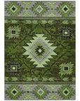 Addison Rugs Jaelas Green Washable Indoor-Outdoor Rug
