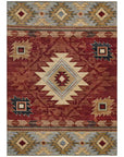 Addison Rugs Jaelas Orange Washable Indoor-Outdoor Rug