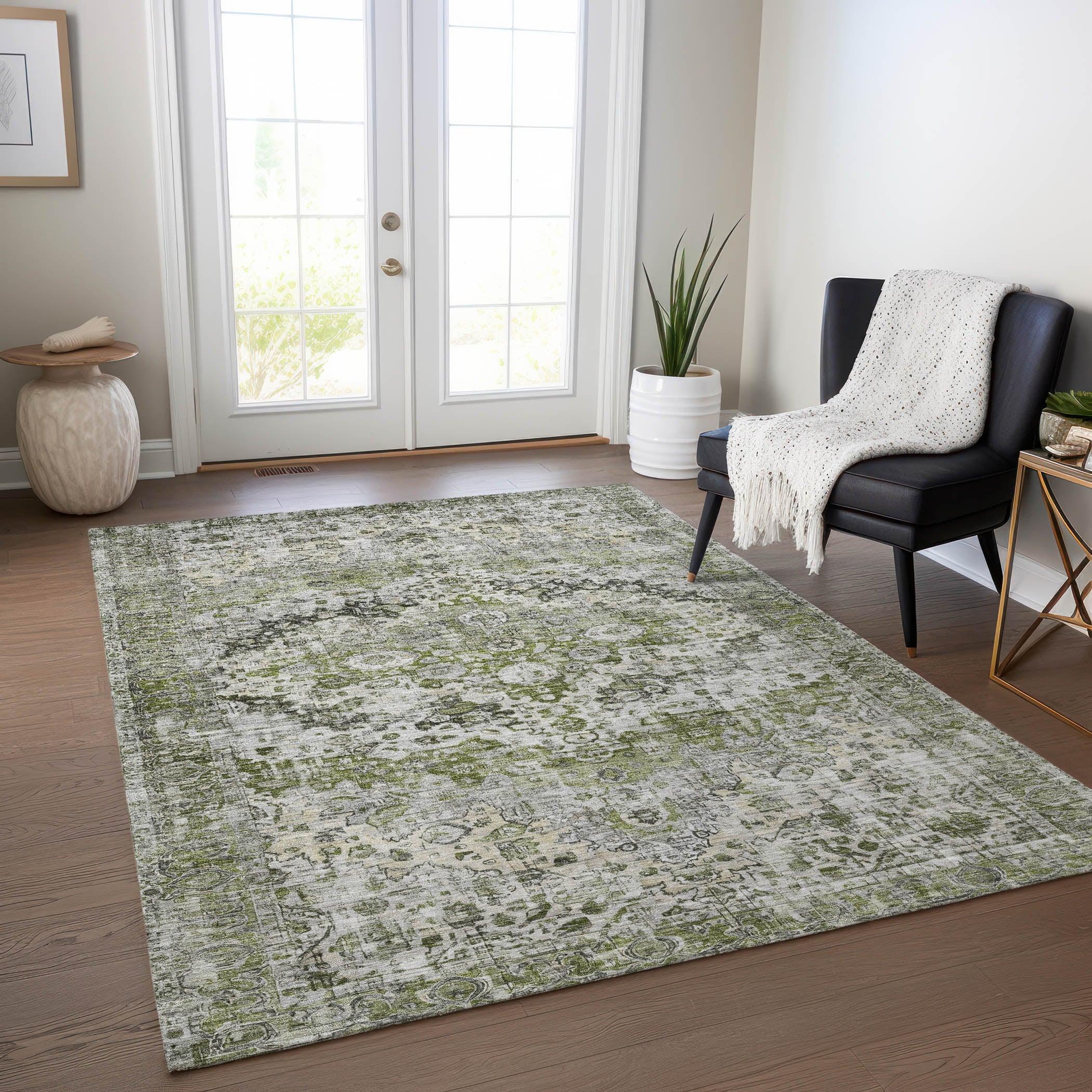 Addison Rugs Jaelien Aloe Washable Indoor-Outdoor Rug