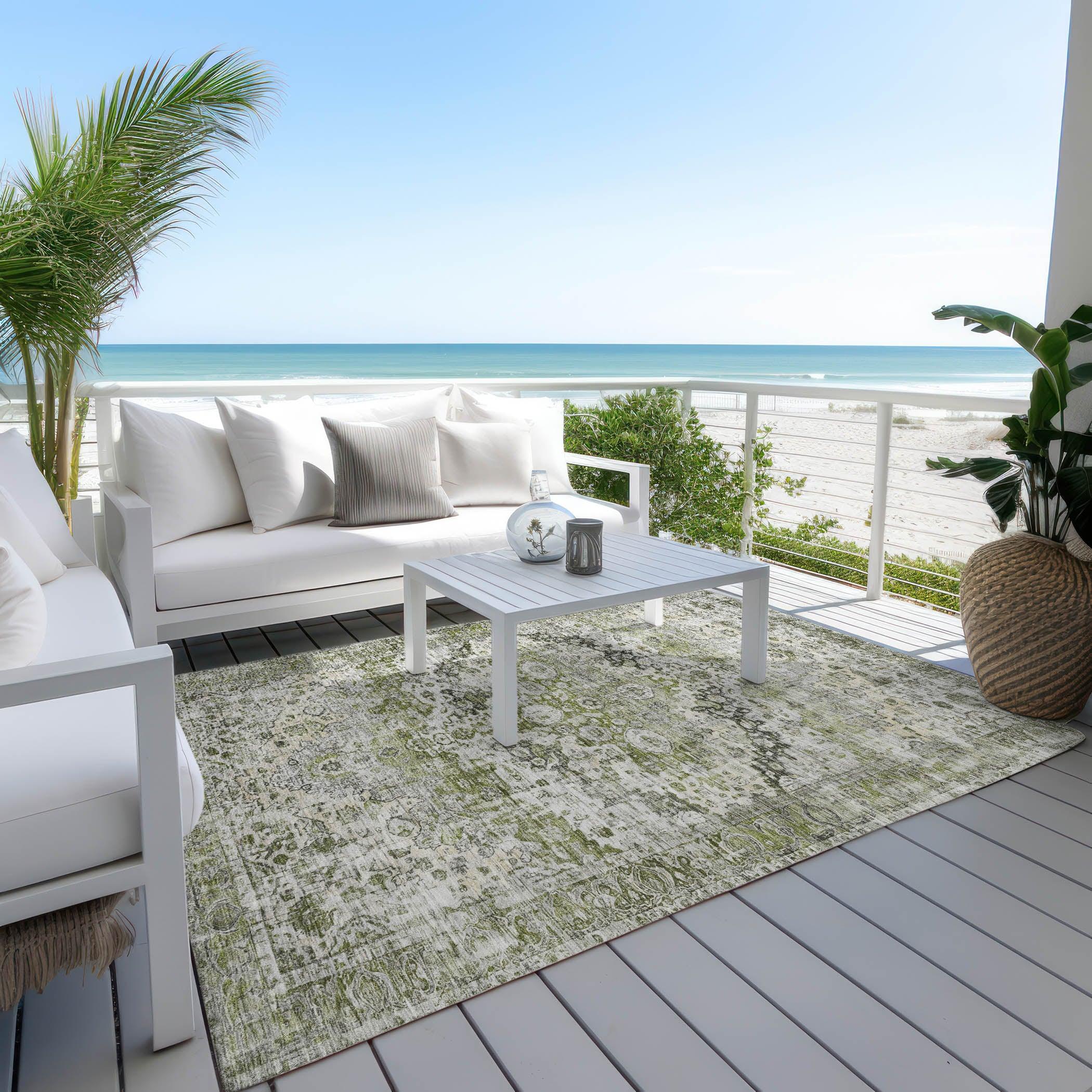 Addison Rugs Jaelien Aloe Washable Indoor-Outdoor Rug