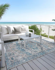 Addison Rugs Jaelien Blue Washable Indoor-Outdoor Rug