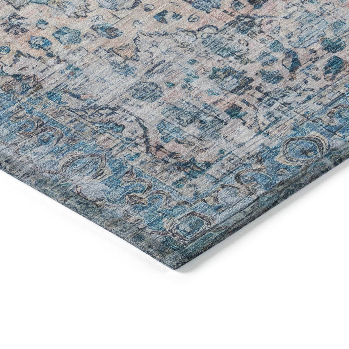 Addison Rugs Jaelien Blue Washable Indoor-Outdoor Rug