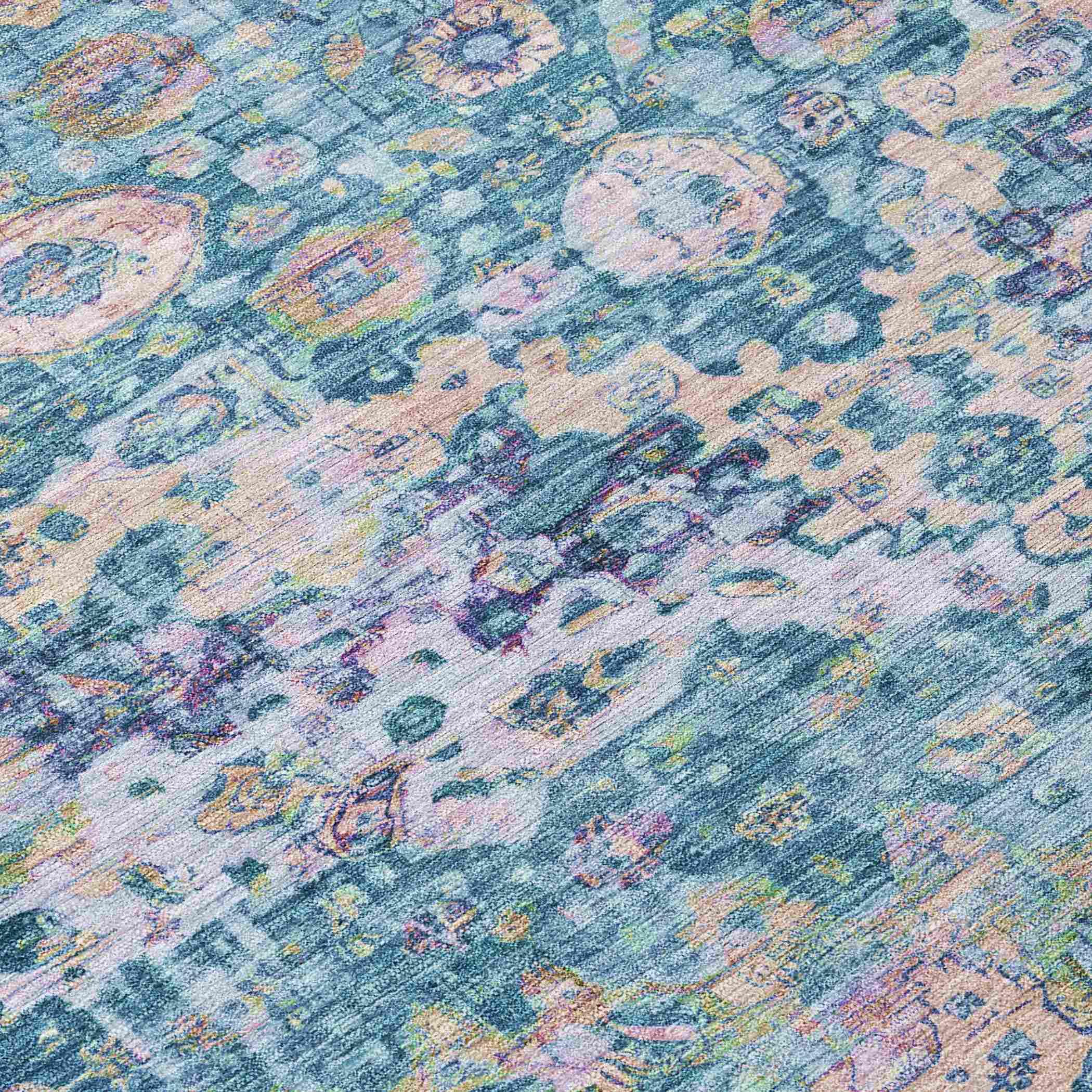 Addison Rugs Jaelien Denim Washable Indoor-Outdoor Rug
