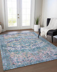 Addison Rugs Jaelien Denim Washable Indoor-Outdoor Rug
