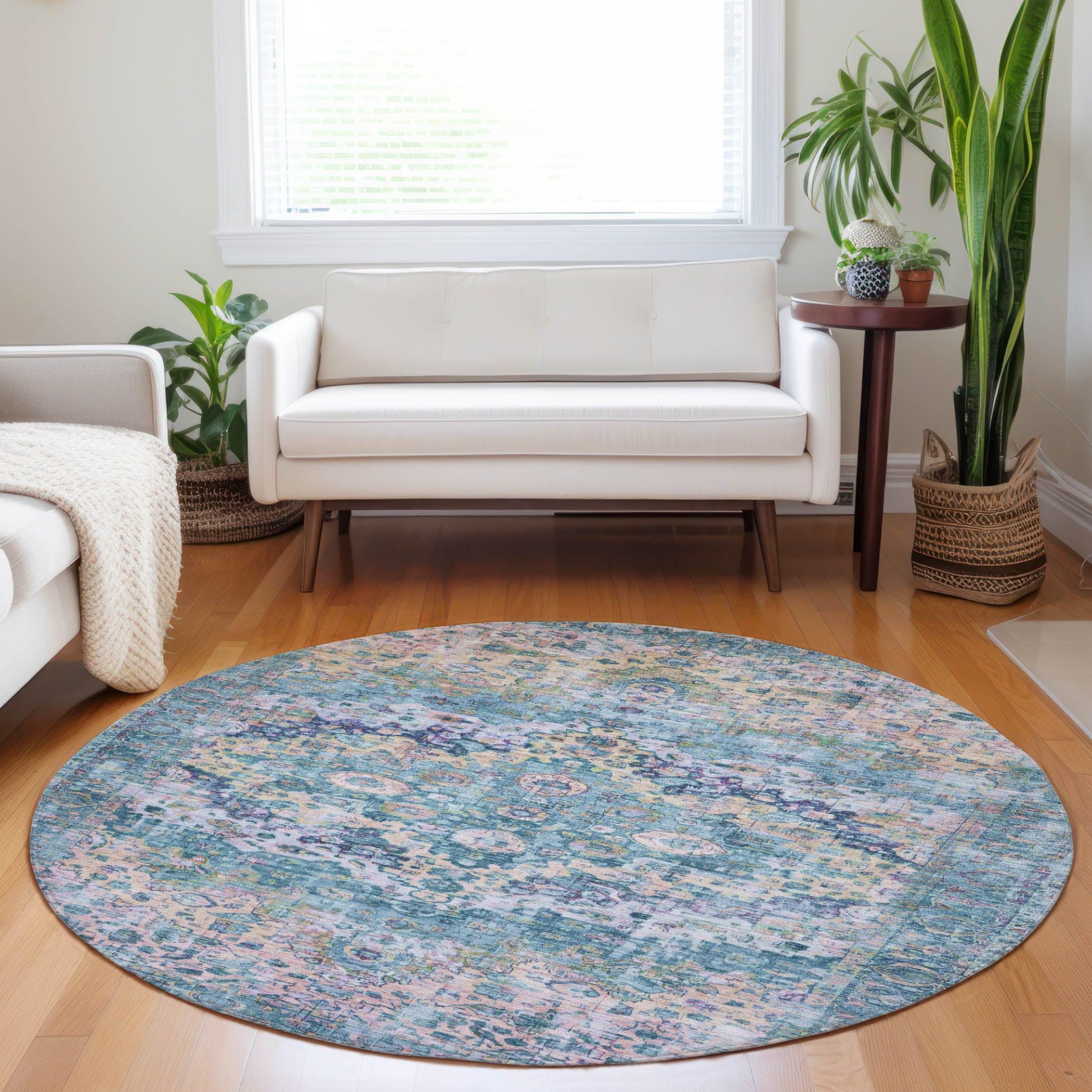 Addison Rugs Jaelien Denim Washable Indoor-Outdoor Rug