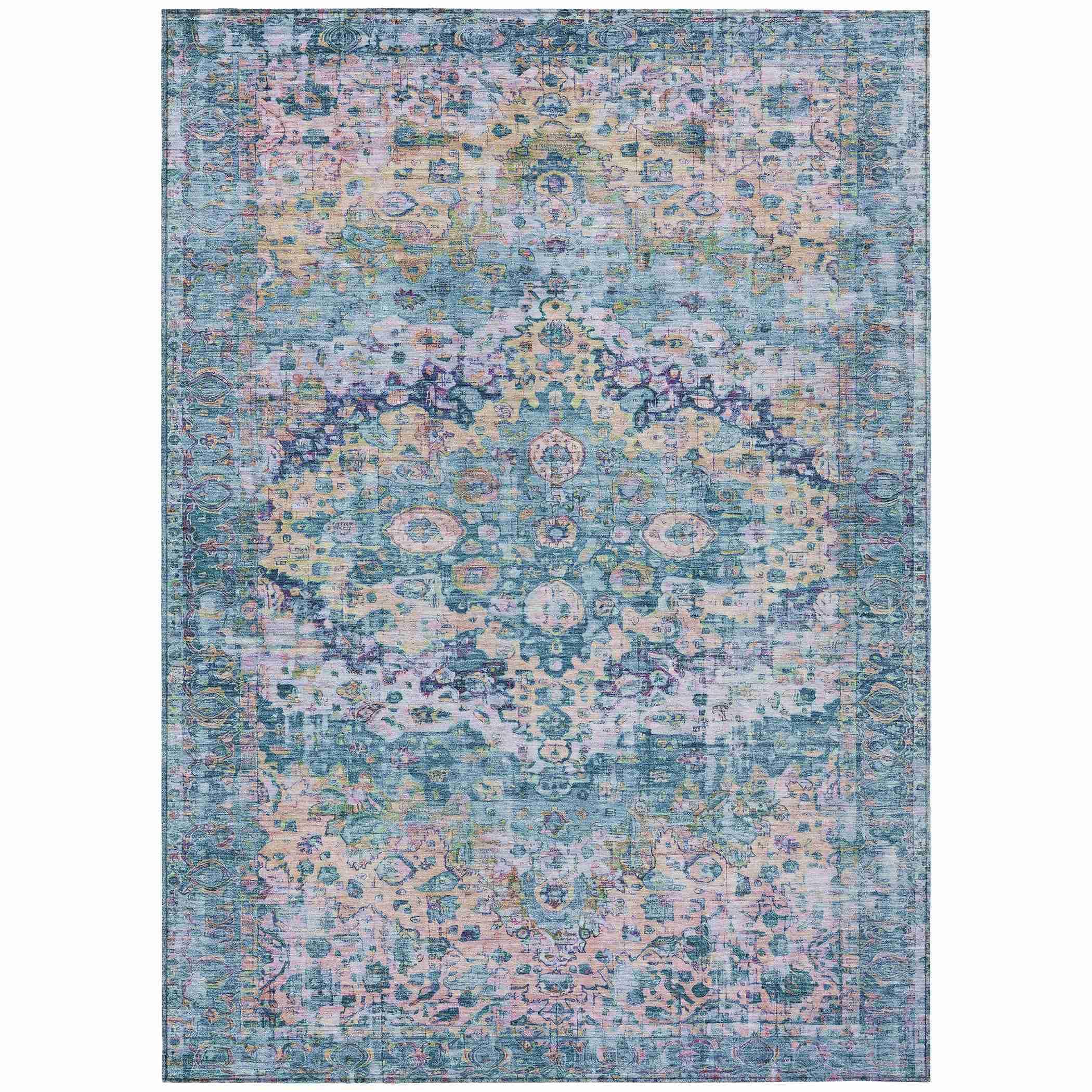 Addison Rugs Jaelien Denim Washable Indoor-Outdoor Rug