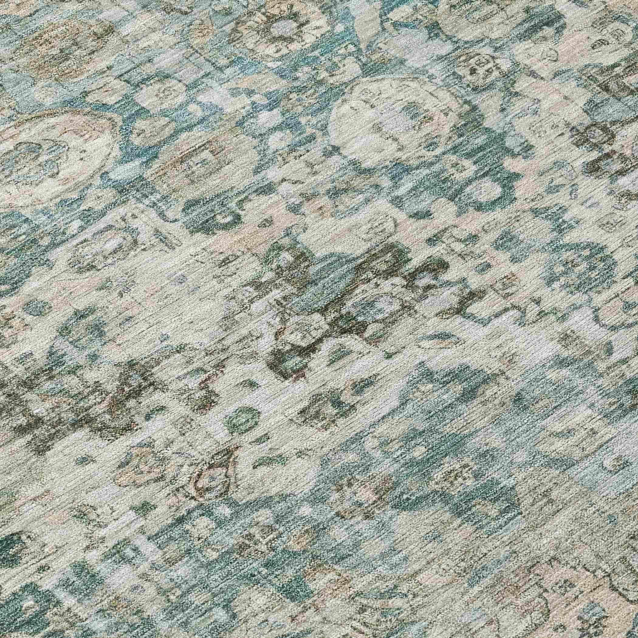 Addison Rugs Jaelien Green Washable Indoor-Outdoor Rug