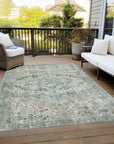 Addison Rugs Jaelien Green Washable Indoor-Outdoor Rug