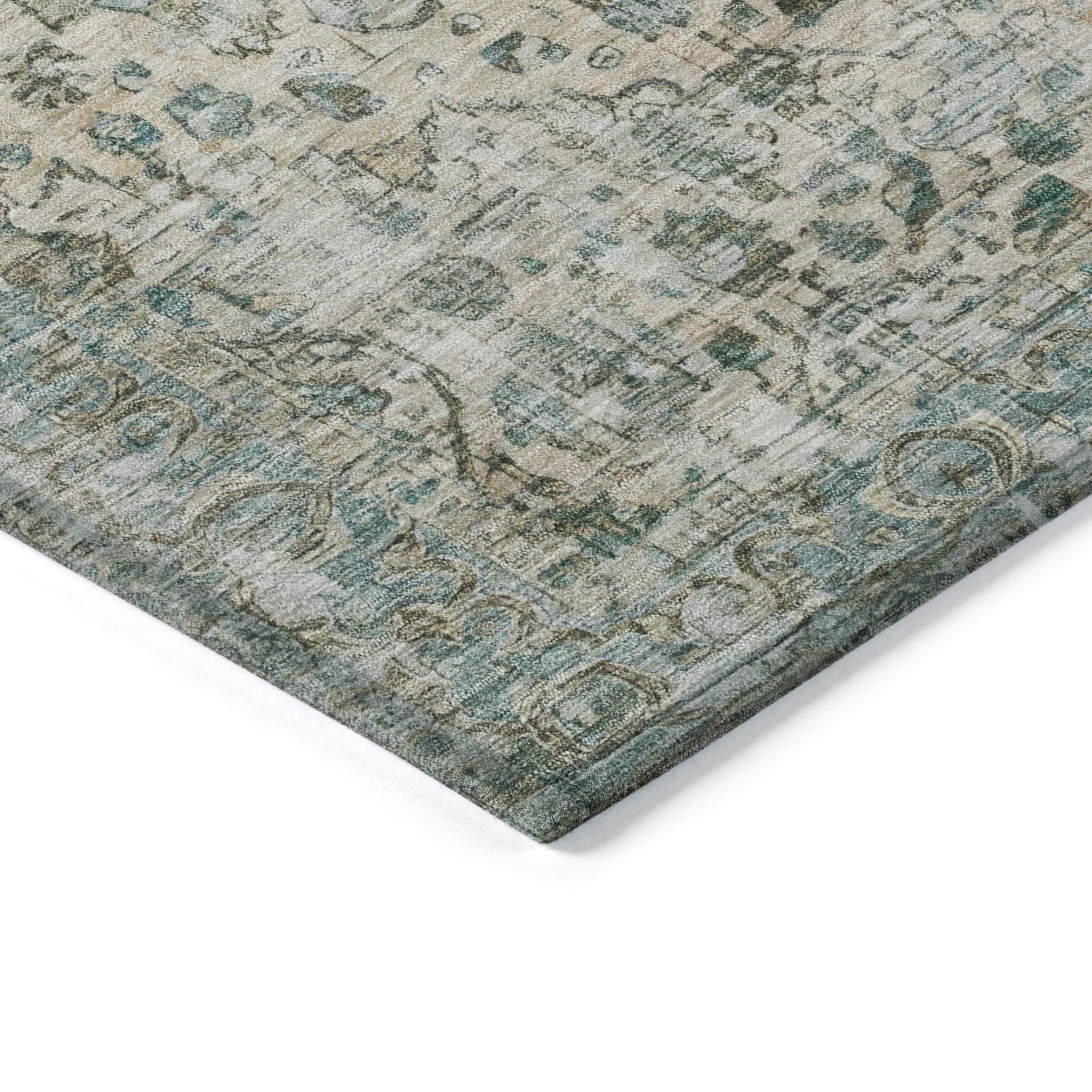 Addison Rugs Jaelien Green Washable Indoor-Outdoor Rug