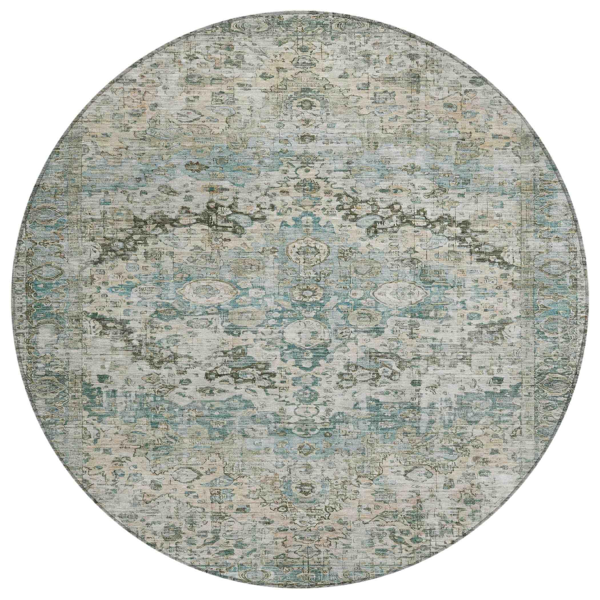 Addison Rugs Jaelien Green Washable Indoor-Outdoor Rug