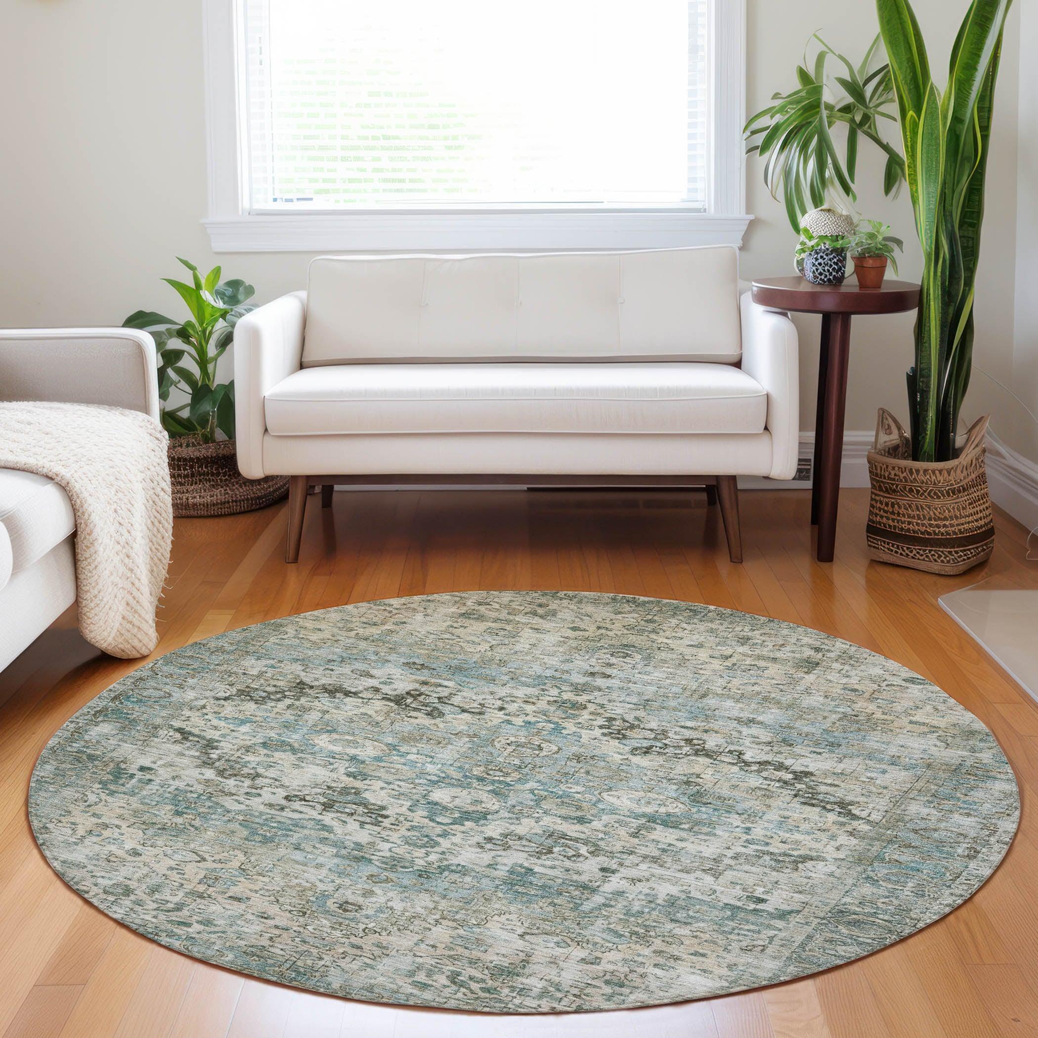 Addison Rugs Jaelien Green Washable Indoor-Outdoor Rug