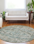 Addison Rugs Jaelien Green Washable Indoor-Outdoor Rug
