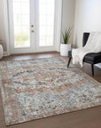 Addison Rugs Jaelien Orange Washable Indoor-Outdoor Rug