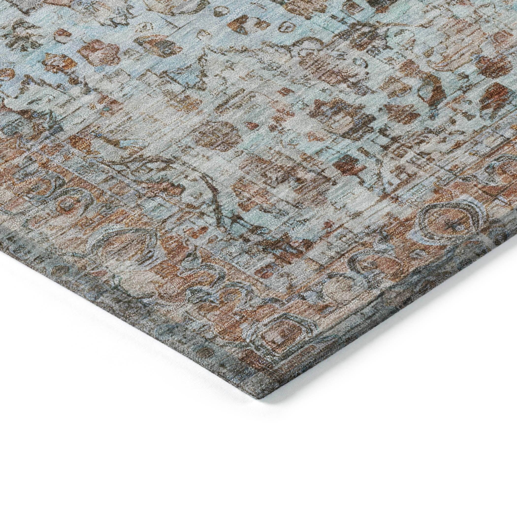 Addison Rugs Jaelien Orange Washable Indoor-Outdoor Rug