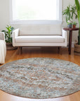 Addison Rugs Jaelien Orange Washable Indoor-Outdoor Rug