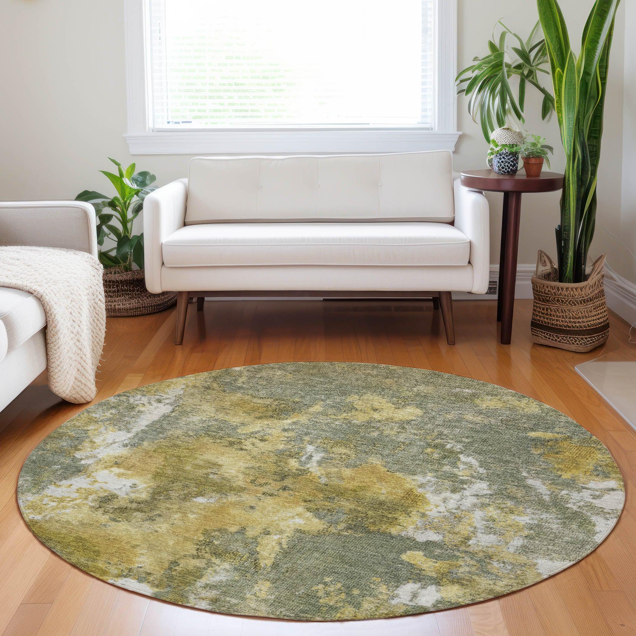 Addison Rugs Jaelion Brown Washable Indoor-Outdoor Rug