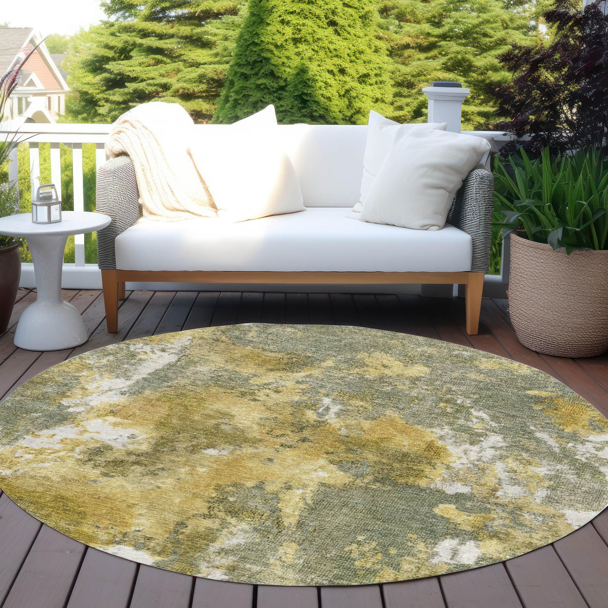 Addison Rugs Jaelion Brown Washable Indoor-Outdoor Rug