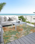 Addison Rugs Jaelion Green Washable Indoor-Outdoor Rug