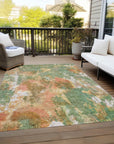 Addison Rugs Jaelion Green Washable Indoor-Outdoor Rug