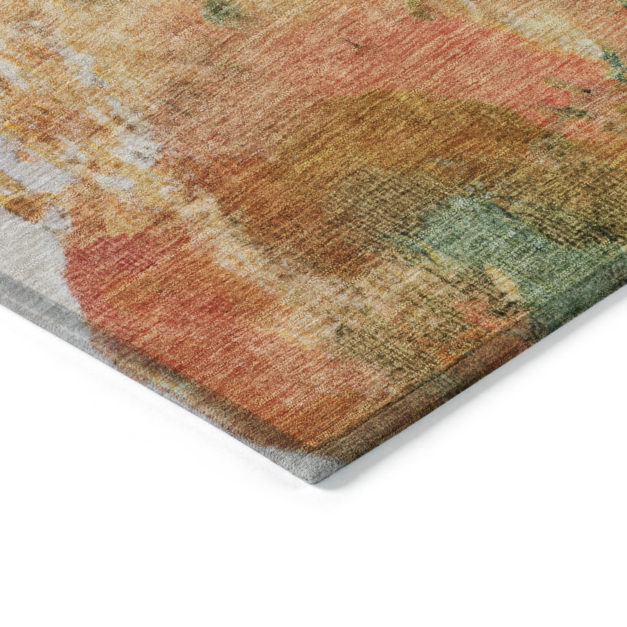 Addison Rugs Jaelion Green Washable Indoor-Outdoor Rug