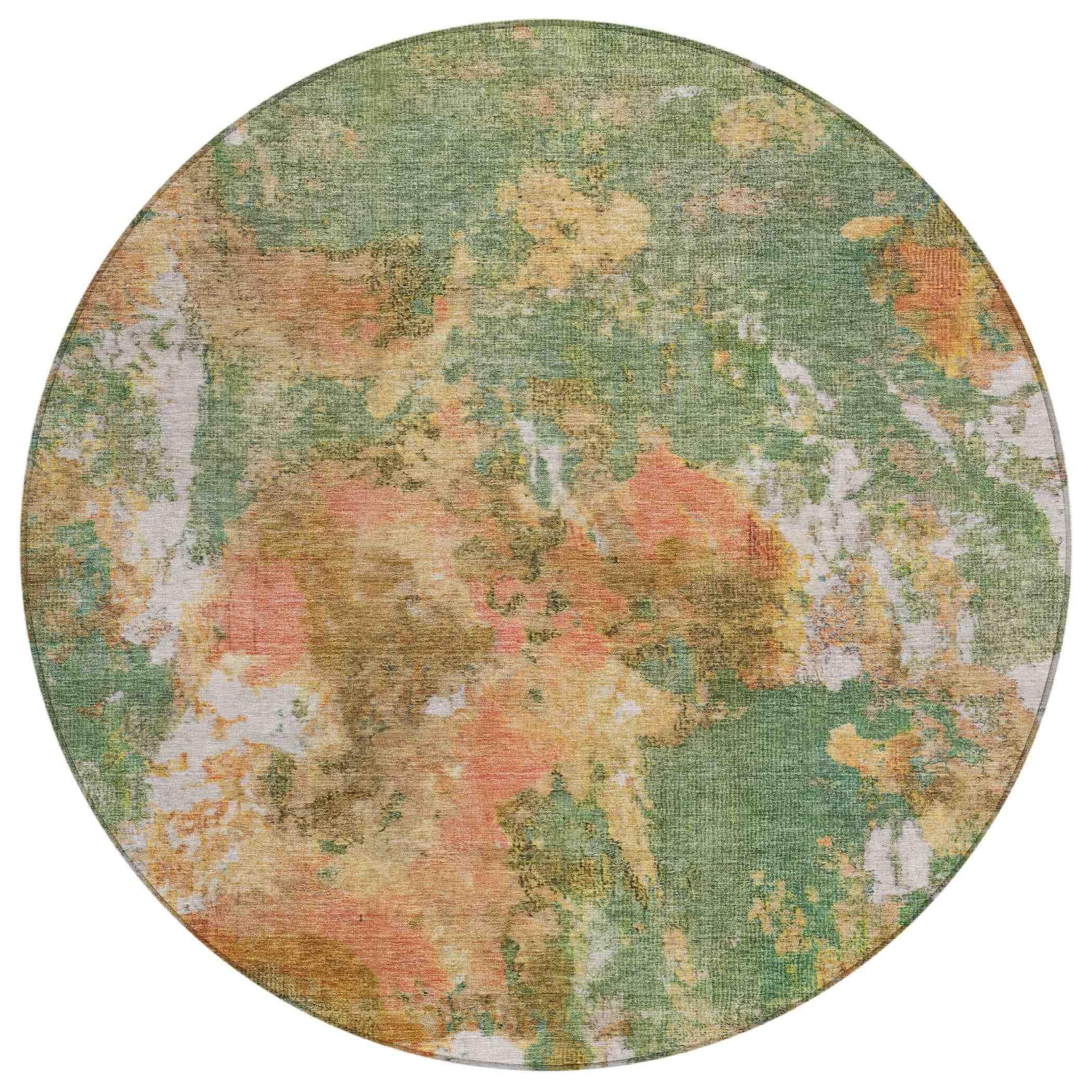 Addison Rugs Jaelion Green Washable Indoor-Outdoor Rug