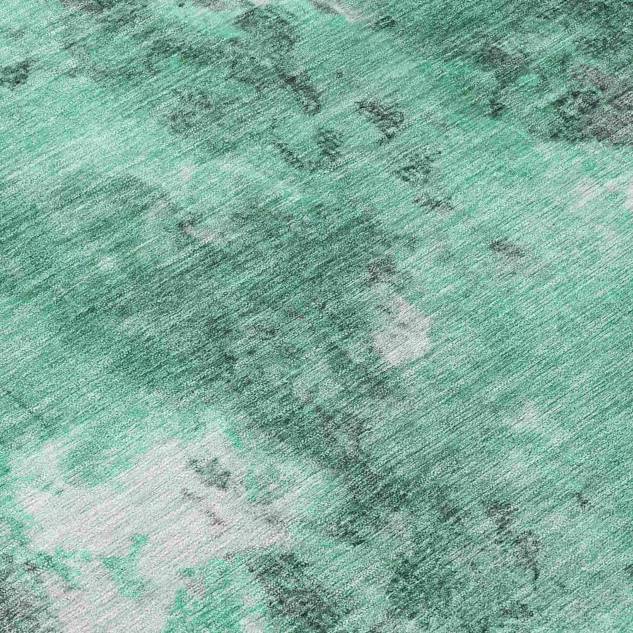 Addison Rugs Jaelion Teal Washable Indoor-Outdoor Rug