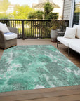 Addison Rugs Jaelion Teal Washable Indoor-Outdoor Rug
