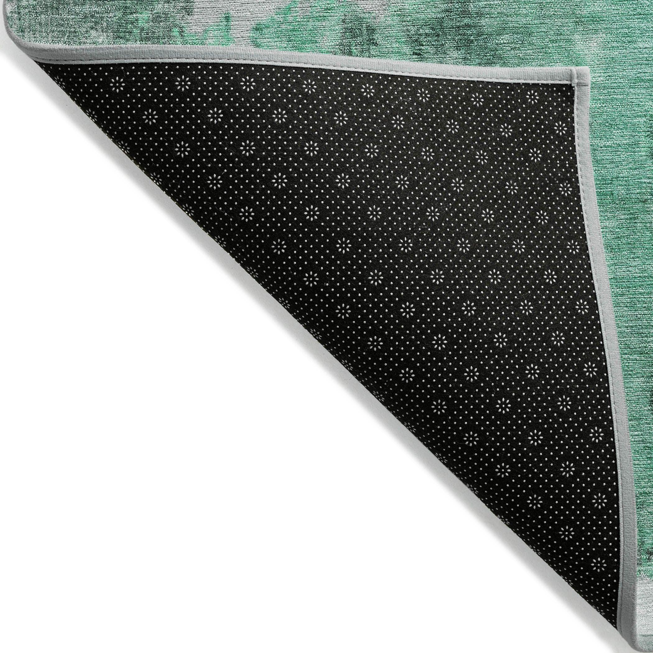 Addison Rugs Jaelion Teal Washable Indoor-Outdoor Rug