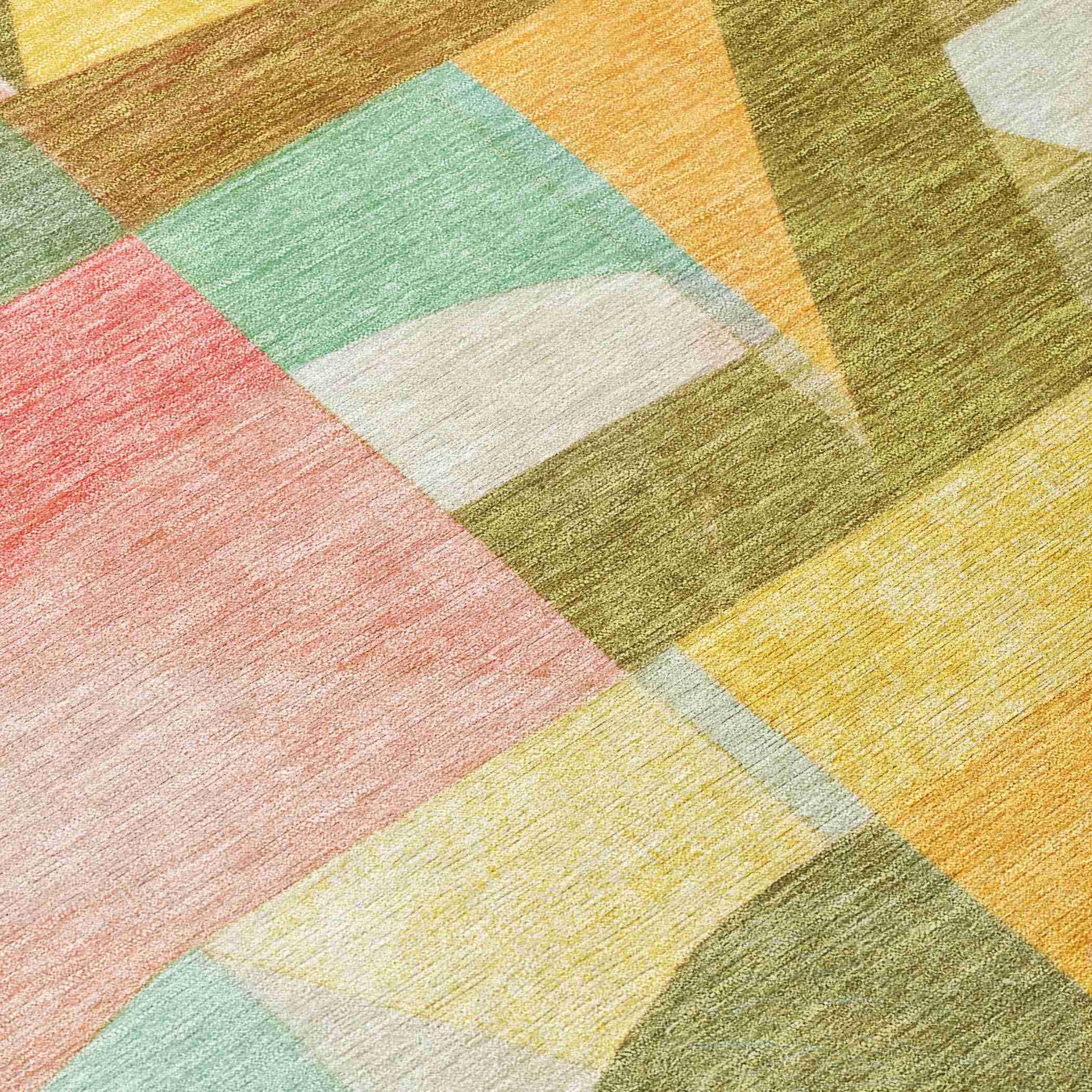 Addison Rugs Jaelira Gold Washable Indoor-Outdoor Rug