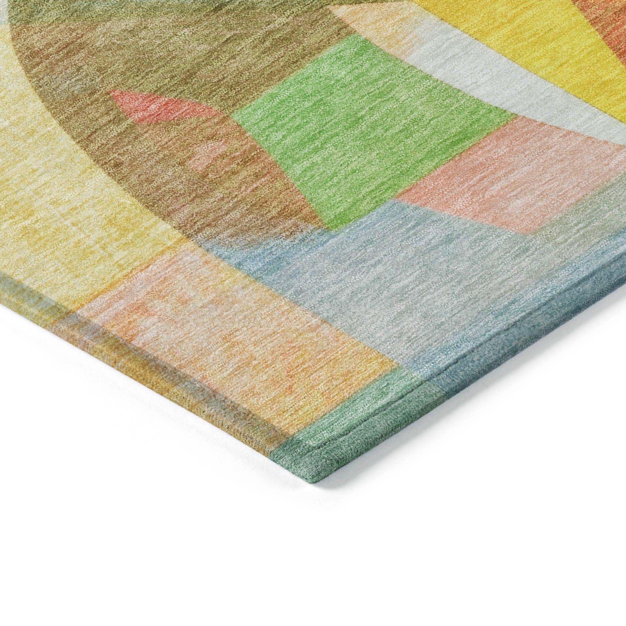 Addison Rugs Jaelira Gold Washable Indoor-Outdoor Rug
