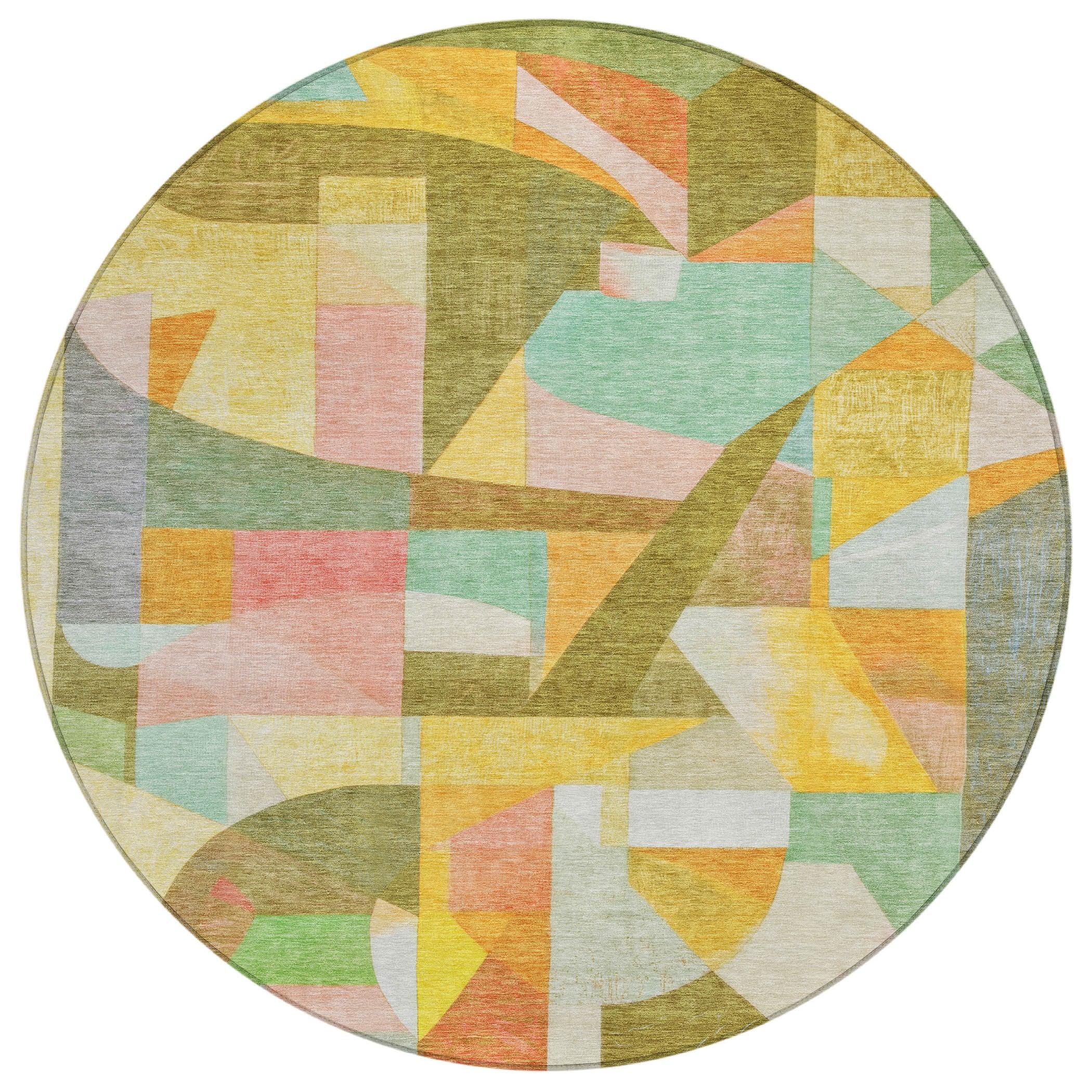 Addison Rugs Jaelira Gold Washable Indoor-Outdoor Rug