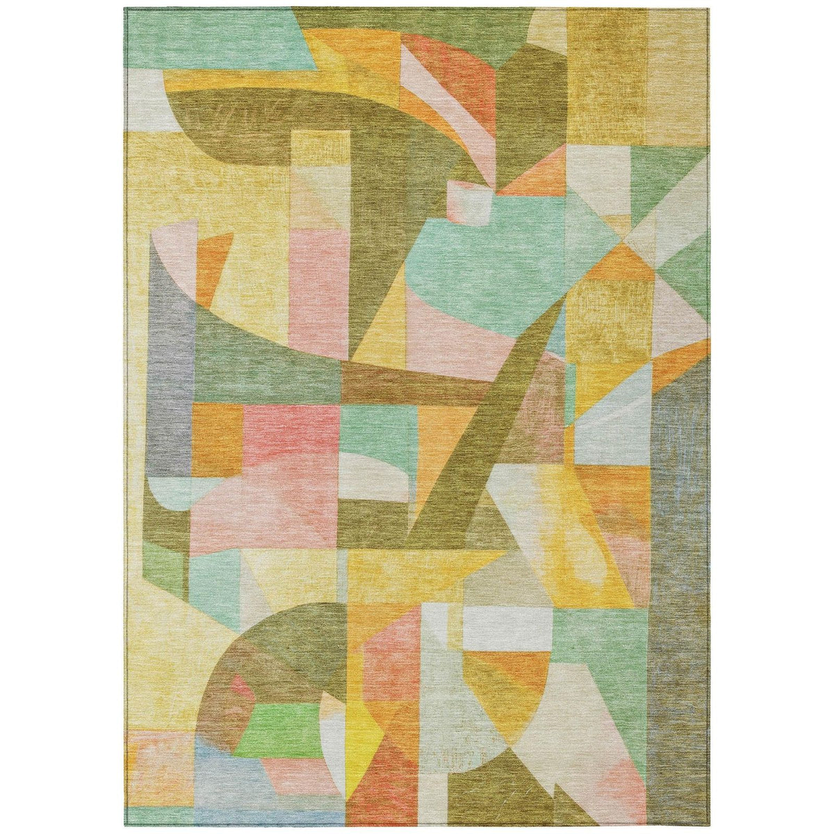 Addison Rugs Jaelira Gold Washable Indoor-Outdoor Rug