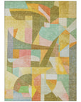 Addison Rugs Jaelira Gold Washable Indoor-Outdoor Rug