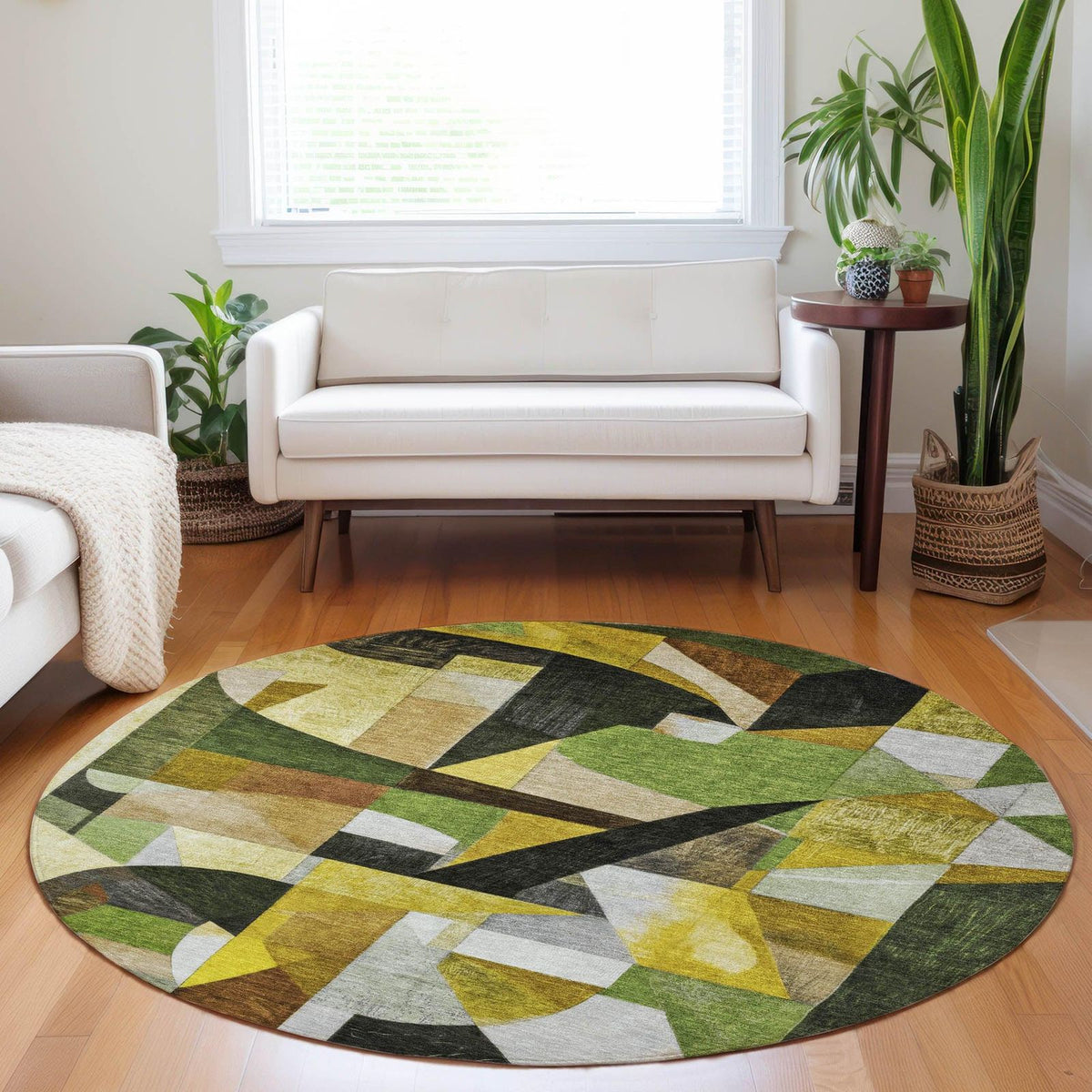 Addison Rugs Jaelira Green Washable Indoor-Outdoor Rug