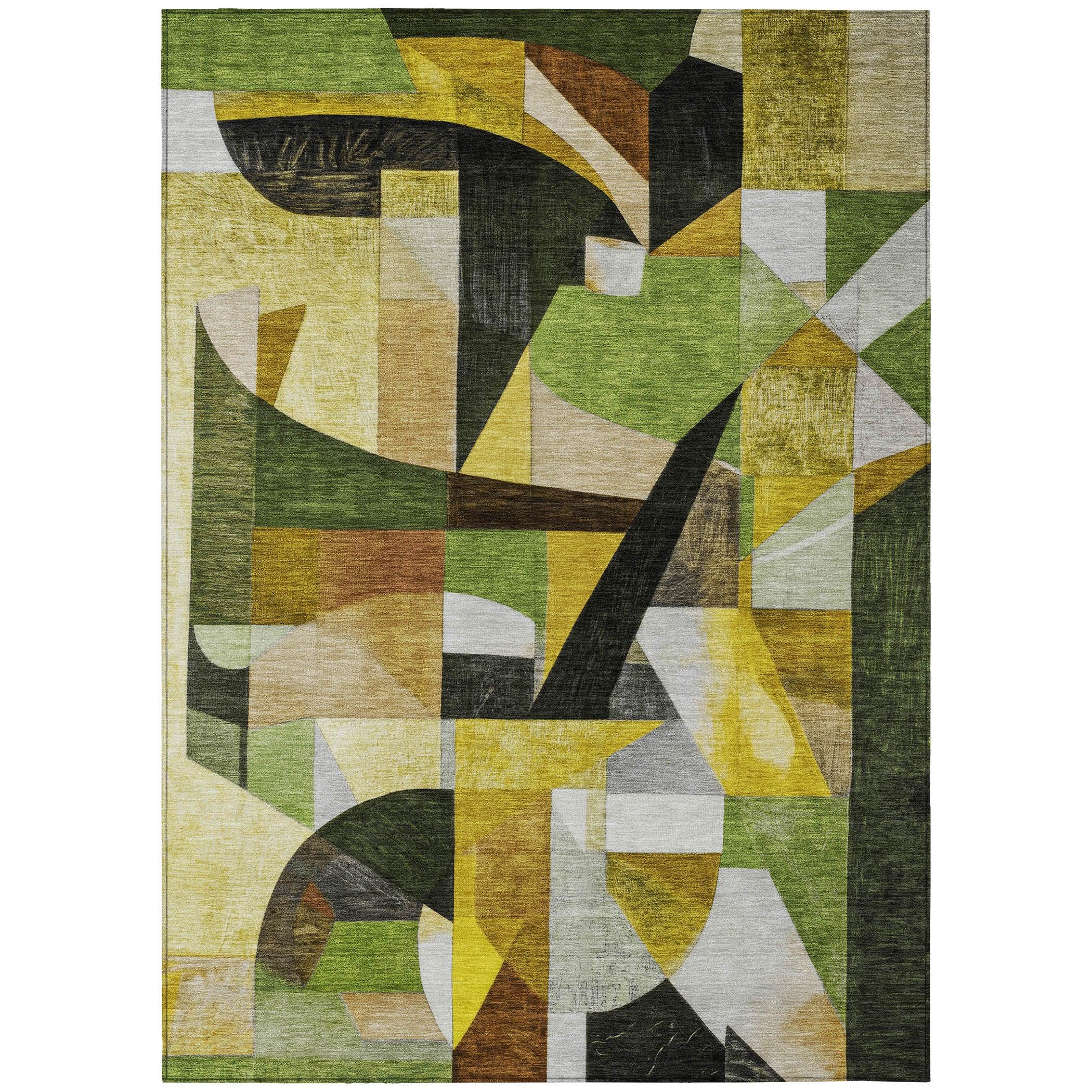 Addison Rugs Jaelira Green Washable Indoor-Outdoor Rug