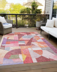 Addison Rugs Jaelira Orange Washable Indoor-Outdoor Rug