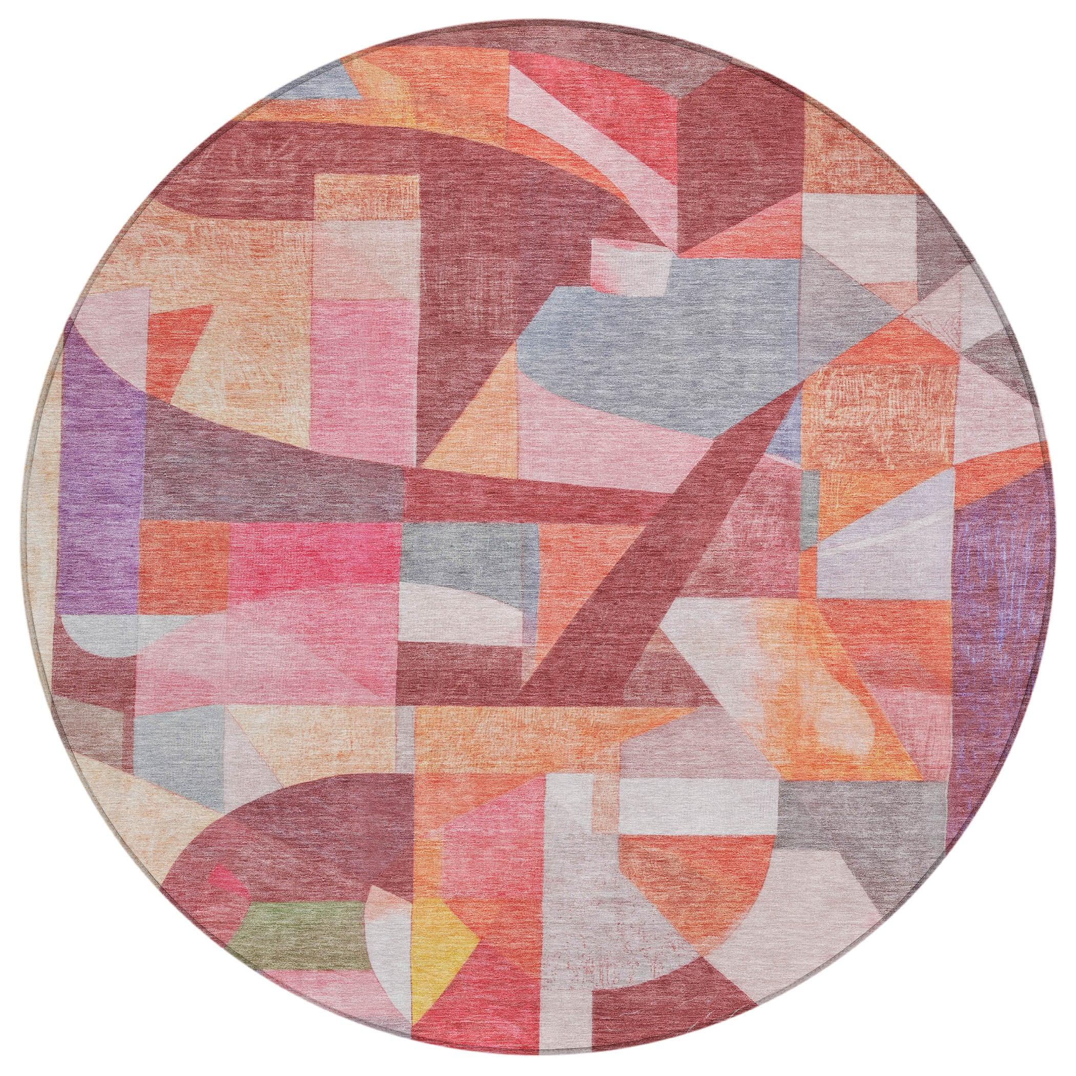 Addison Rugs Jaelira Orange Washable Indoor-Outdoor Rug