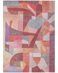 Addison Rugs Jaelira Orange Washable Indoor-Outdoor Rug