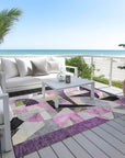 Addison Rugs Jaelira Purple Washable Indoor-Outdoor Rug