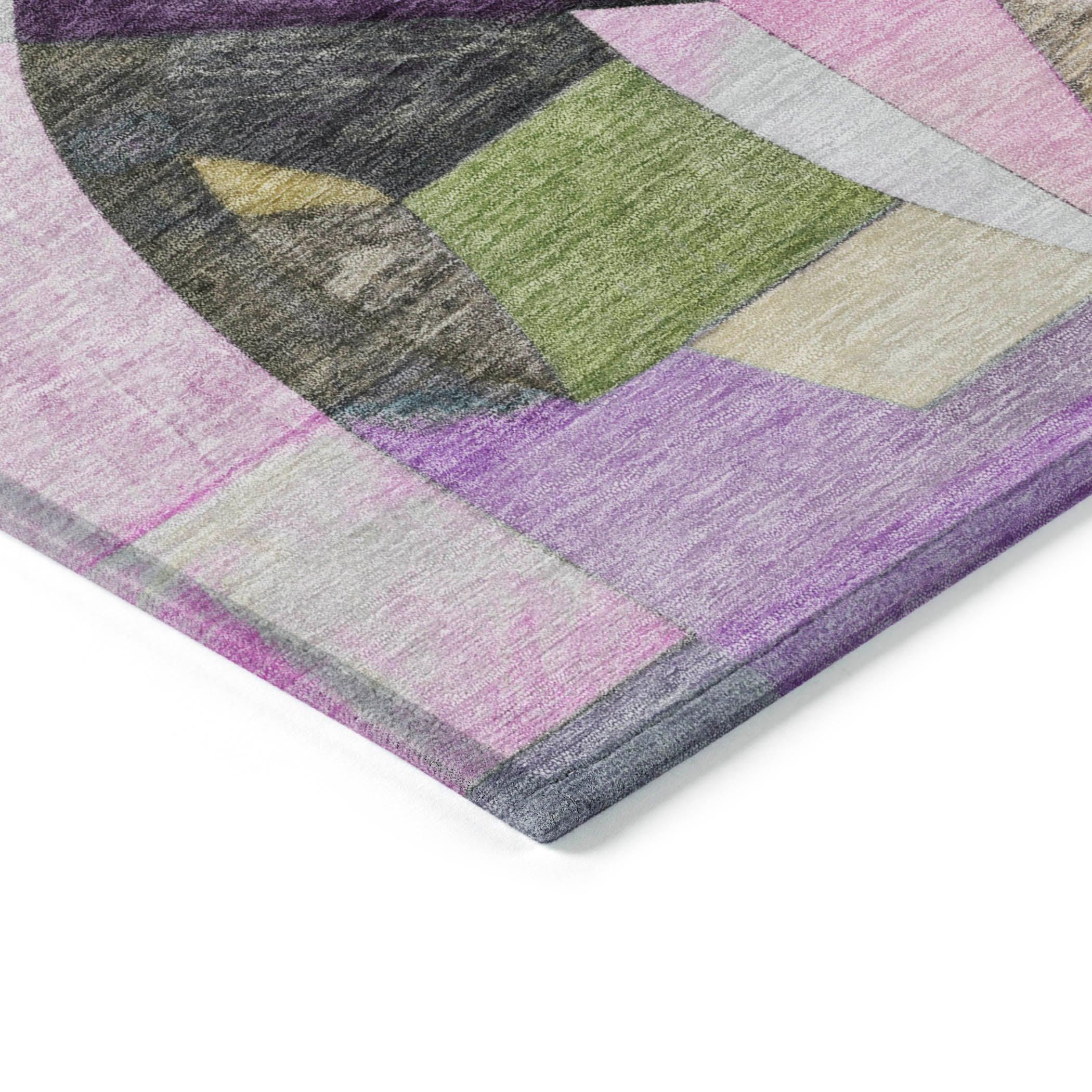 Addison Rugs Jaelira Purple Washable Indoor-Outdoor Rug