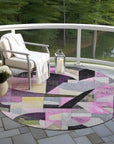 Addison Rugs Jaelira Purple Washable Indoor-Outdoor Rug