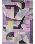 Addison Rugs Jaelira Purple Washable Indoor-Outdoor Rug
