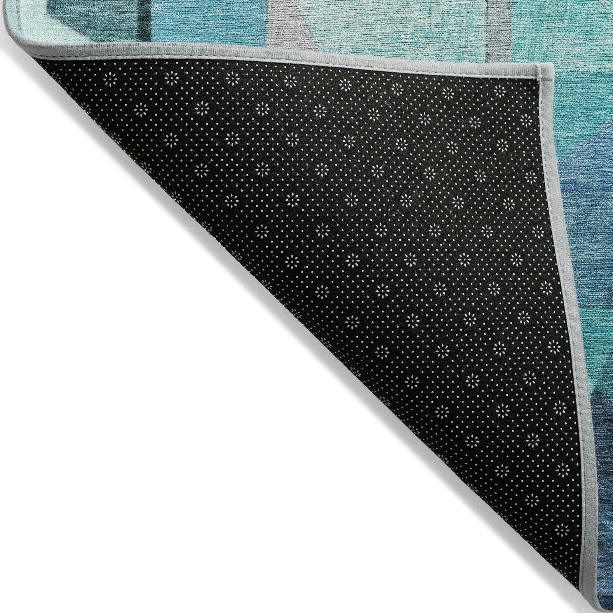Addison Rugs Jaelira Teal Washable Indoor-Outdoor Rug